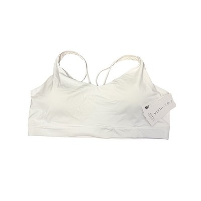 Athleta Solace Bra D-DD+ White 3X Powervita Strappy Light Impact Sports Bra NWT