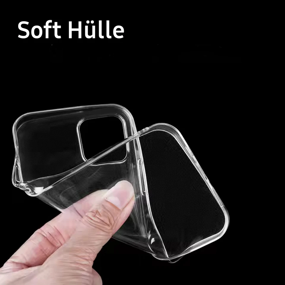 Handy Hülle für iPhone 17 16 15 14 13 12 11 Pro Max Kamera Schutz Case Cover TPU - Bild 3 von 4