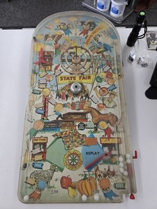 Vintage  1950's Marx Toys "State  Fair" Large Table Top Pinball Game. USA Made 
