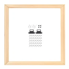 DIY Canvas Stretcher Bars, 14 x 14 Inch Canvas Frame Wooden Frames Kit