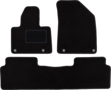 Fußmatten Automatten Velours Schwarz für Citroen C5 III X7 2008-2017 3-tlg