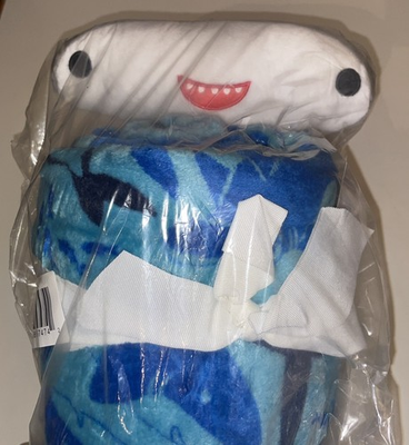 #ad Shark Hammerhead Pillow Buddy amp; Throw Blanket Set 50”x60” The Big One 2 Piece $24.95