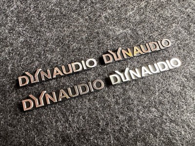 4 x Dynaudio Lautsprecher Aufkleber Sticker Audio - Aluminium 