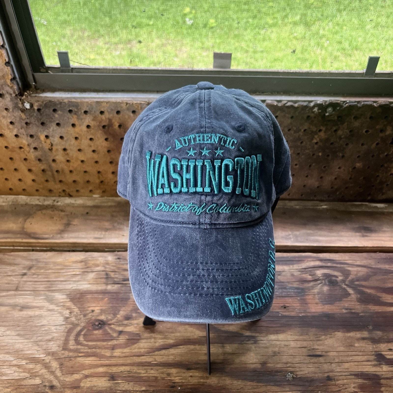 Authentic Washington DC Baseball Cap Hat Denim Tu… - image 3