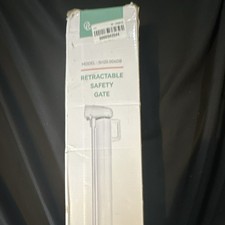 COMOMY Retractable Safety Gate SH20.006DB Gray Easy Install Double Lock 33"x71"