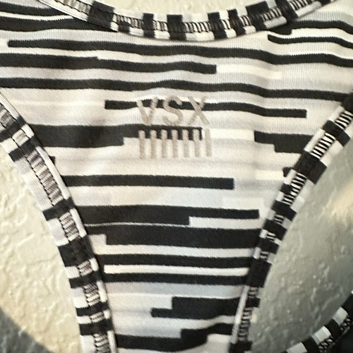 Victoria's Secret VSX Sport-BH pink schwarz meliert Band Logo Racerback Gr. Small - Bild 7 von 7