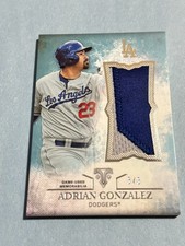 2015 Topps Triple Threads - Unity Jumbo Relics Adrian Gonzalez #UJR-AGO 3 /3