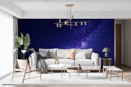 3D Starry Sky Forest Night Scene Wall Murals Wallpaper Murals Wall Sticker - Picture 4 of 11