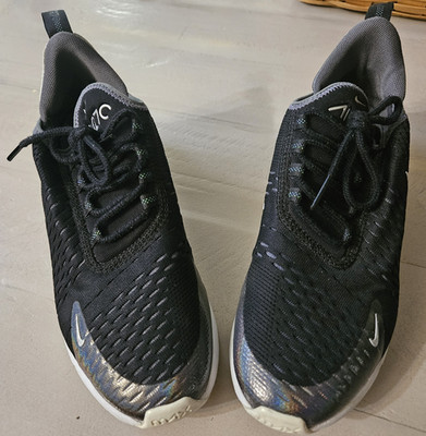 Nike Air Max 270 Unisex Kids Sneakers US 6.5Y Black/White/Gray BQ9240-001