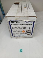 MARS 10729 1/3 HP Condenser Fan Motor 208-230V 1075 RPM