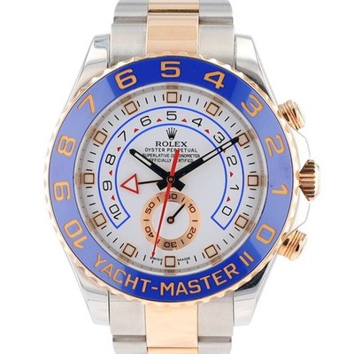 Rolex Yacht Master II 116681 44mm 18KR Gold & Stainless Steel Oyster Band Watch