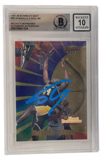 Shaquille O'Neal Signed 1997-98 Bowman's Best #95 BAS Slabbed Auto Grade 10