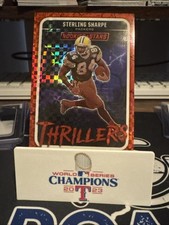 2025 Panini Rookies & Stars - Thrillers Sterling Sharpe #5 Red Plaid