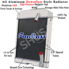 NCA8005 3-Row Tractor Radiator for Ford New Holland  501 601 700 701 800 801 901