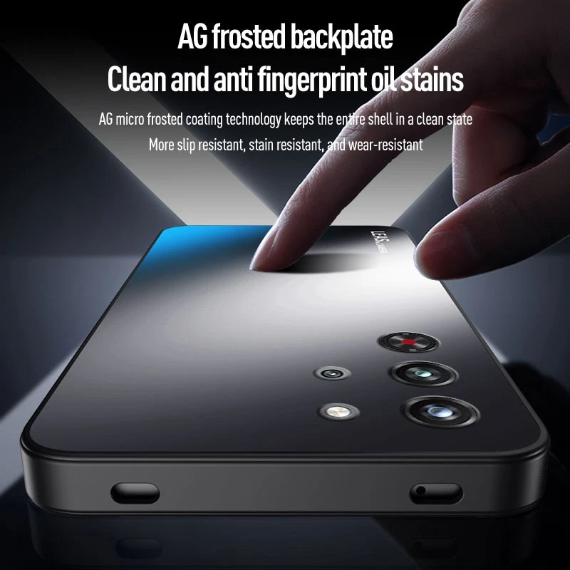 For ZTE nubia RedMagic 10S Pro+ Phone Case Hybrid Armor Acrylic AG Frosted Cover - Image 2 of 4