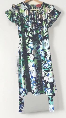 Abito estivo taglia XS 0 KATE SPADE blu verde floreale come nuovo Vendita al dettaglio: $328