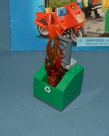CITY, FIRE SETS 4427 ATV / 60000 MOTORCYCLE / 30368 WATER SCOOTER - LEGO - USED