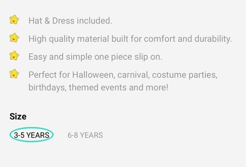 Girls Princess Fancy Dress Costume Age 3-5 Years Medieval Sorcerer Book Day New - Picture 4 of 4