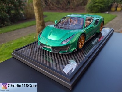 BBR 1/18 Ferrari 488 Pista   Gloss Green - no mr 458 sp1 sp2 sp3 812 sf90 f80