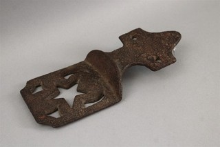 Antique Victorian Cast Iron Horse Drawn Buggy Wagon Carriage Cut Star Foot Step