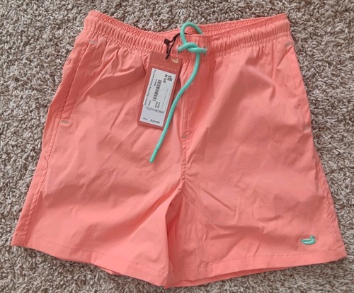 Southern Marsh Youth Boy's Coral Lined Volley Shorts Swim Suit Size M Easter