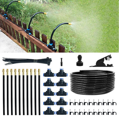 360° Adjustable Drip Irrigation System Kit, 32.8FT Automatic Garden Watering Sys