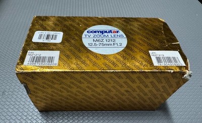 Computar  M6Z 1212 Prime TV Zoom Camera Lens  12.5-75mm F1.2   NEW 