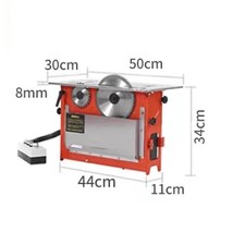 Seghetto Multifunzione da Tavolo a Spinta per Lavorazione Legno Seghetto Senza Polvere Precisione Elettrico 220V