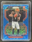 2021 Panini Prizm Ja'Marr Chase RC No Huddle Blue Rookie #/79 Bengals