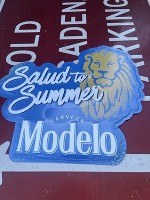 Modelo Cerveza  Salud to Summer  Lion Logo Beer Sign Measures 20 x 17  NEW