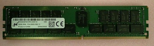 Mémoire Micron 32 Go 2Rx4 DDR4-2666 PC4-21300 ECC 288P MTA36ASF4G72PZ-2G6E1SI neuve