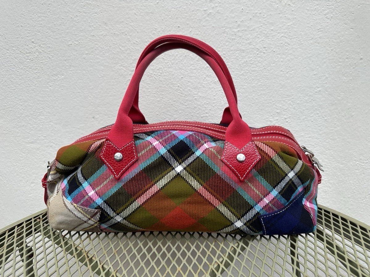 ◆Vivienne Westwood◆タータン SLING バッグ Vivienne Westwood Vintage Tartan Orb Handbag Bowling Red Bag