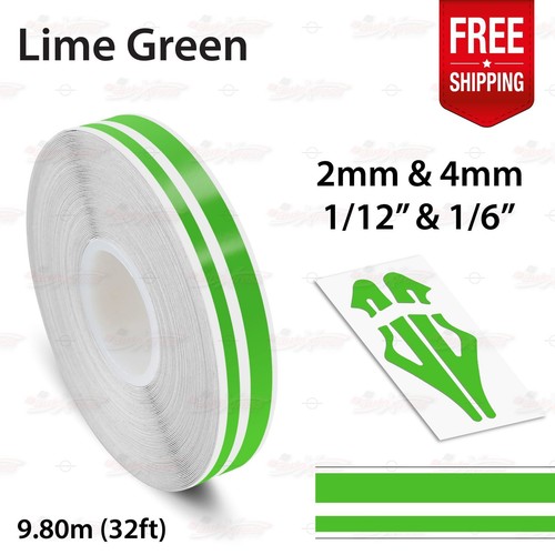 1/2" 12mm Twin Lines Roll PIN STRIPE Car Trim Body Line TAPE Decal Vinyl Sticker - Picture 21 of 51