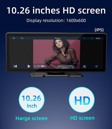 10.26 inch Bluetooth Android Auto Car Stereo Touch Screen Wireless Apple Carplay - Picture 17 of 18