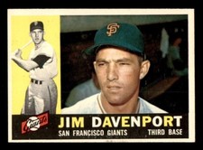 1960 Topps Baseball #154 Jim Davenport NM/MT *f1