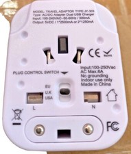 Travel adapter worldwide all in one international power adapter fast.