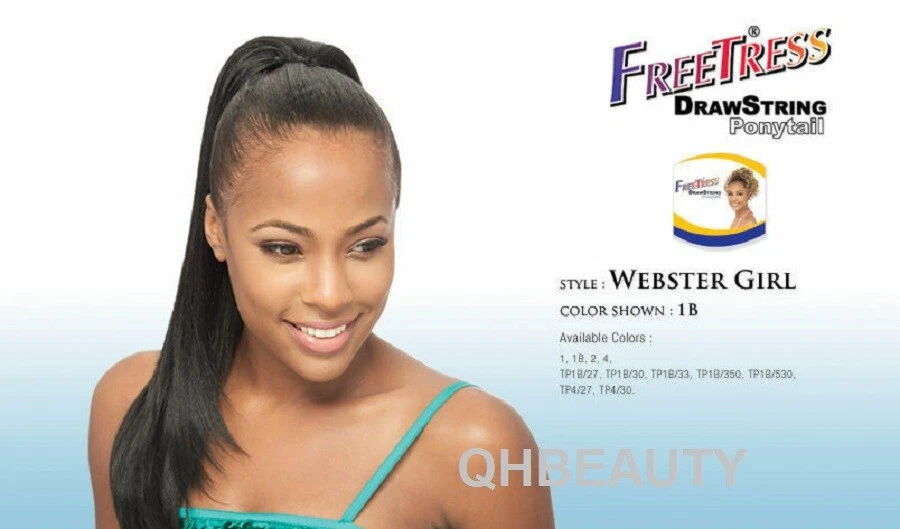 FREETRESS IGUAL CORDÓN DE PELO LARGO EXTENSIÓN COLA DE CABALLO - WEBSTER GIRL Foto 4 de 4