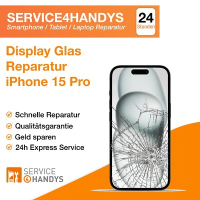   iPhone 15 Pro Displayglas Reparatur Display Glas Frontglas