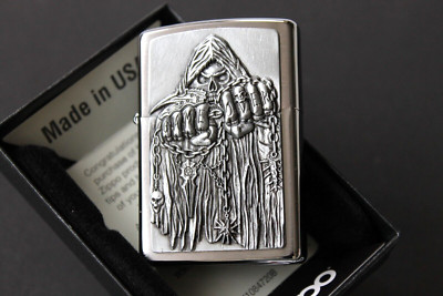 Zippo Lighter   Game Over Reaper Death Emblem   2000860 Neu New   A228