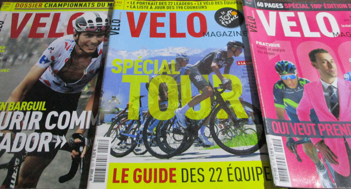 Lot de VELO MAGAZINE (2017) ::: Le GIRO a 100 ans TOUR de
