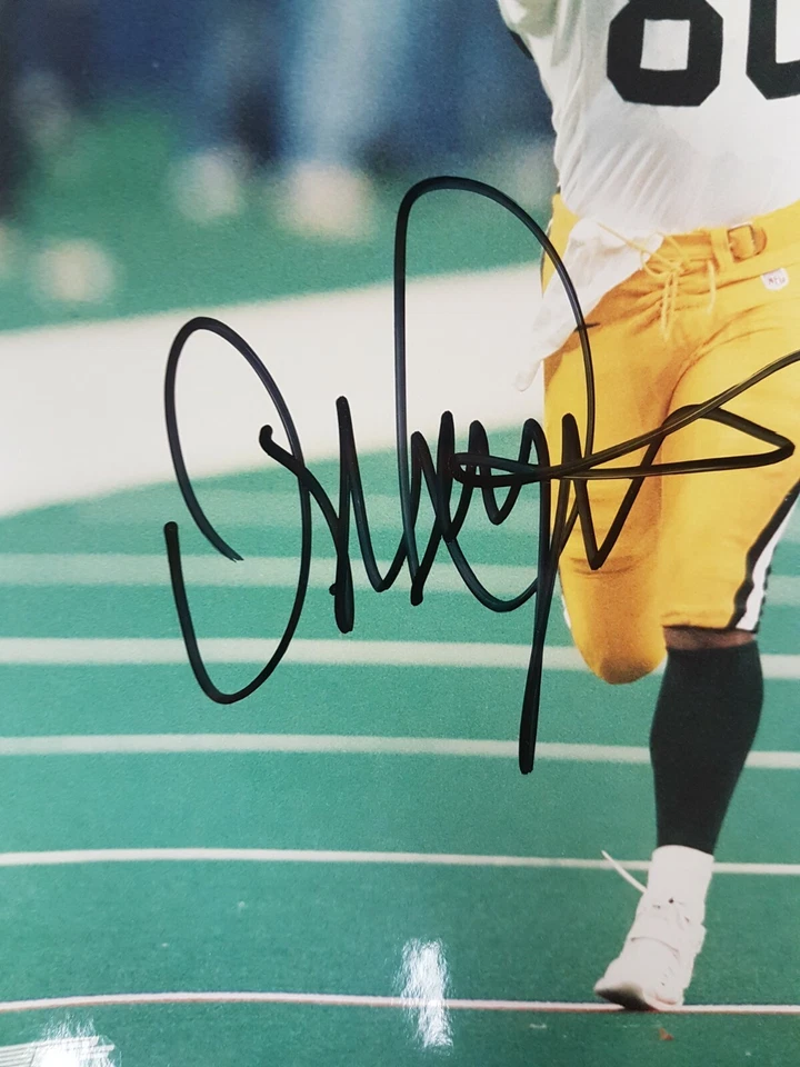Derrick Mayes Autograph Photo 8x10 Signed SPORTS Football COA star - Imagem 3 de 4