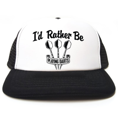 I'd Rather Be Playing Darts - Mütze - lustige Trucker Cap - Geschenkidee - 3 Farben