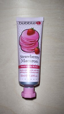 RARE Bubble T Cosmetics Strawberry Macaron Hand & Body Butter 50ml