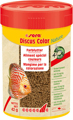 Sera Discus color nature 100ml - Granulat Farbfutter für Diskus MHD 06/25