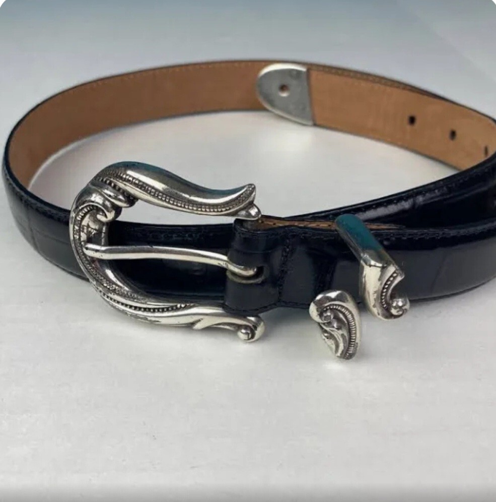 Coldwater Creek Western Style Silver Tone Buckle 91017 Belt  display picture 2