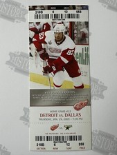 2009 Dallas Stars at Detroit Red Wings Ticket 1/29/09 Hossa Goal