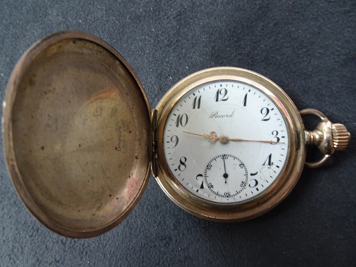 Uhrmacher Spindeltaschenuhr Reparieren Mechanische Savonette Gold