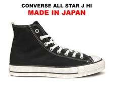 Converse Canvas All Star J Hi Black Made in Japan US 3.5-11.5 Authentic New