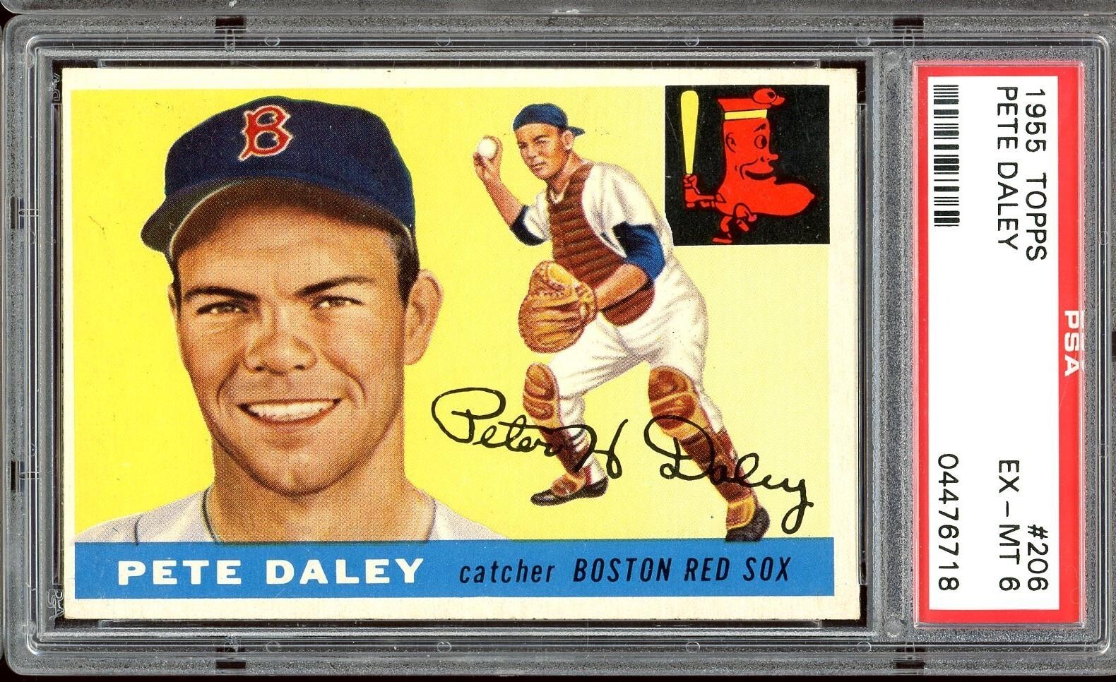 1955 Topps Baseball #206 Pete Daley PSA 6