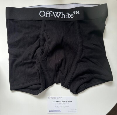 $75 Off-White Men White -Band Underwear 1-Pair Boxer Brief Size